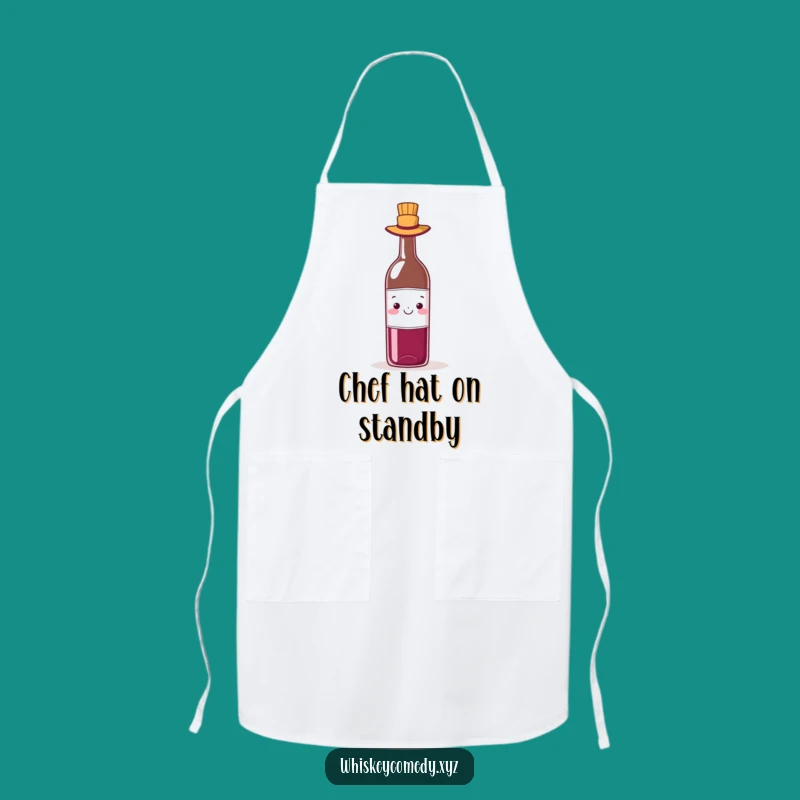 Funny Wine Hat Apron: Cook with Class, a Bottle's Style, Essential Humorous Gift