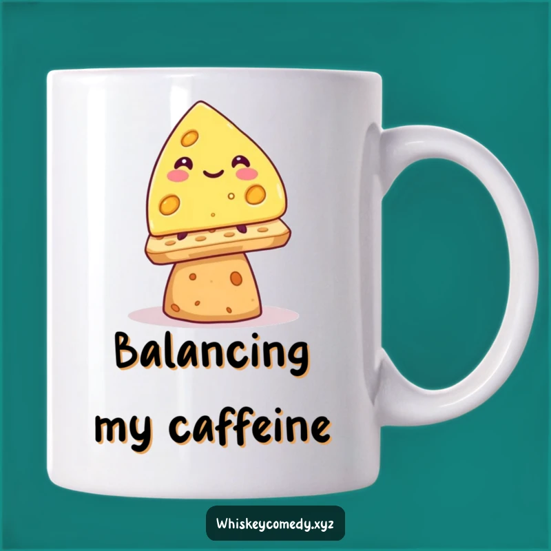 Funny Cheese Wedge Mug: Smile with This Precarious Balance