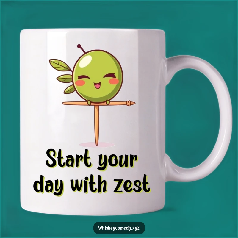 Funny Olive Wink Mug: Cheeky Appetizer Fun, Perfect Humorous Gift for Martini Lovers