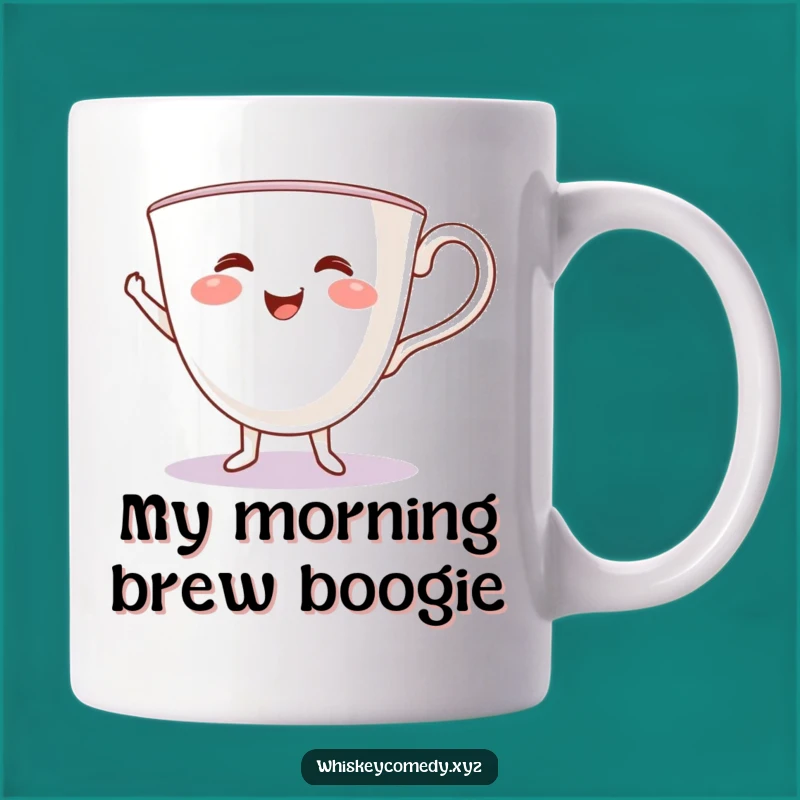 Funny Teacup Jig Mug: A Cheerful Dancing Cup for Your Morning Brew Gift
