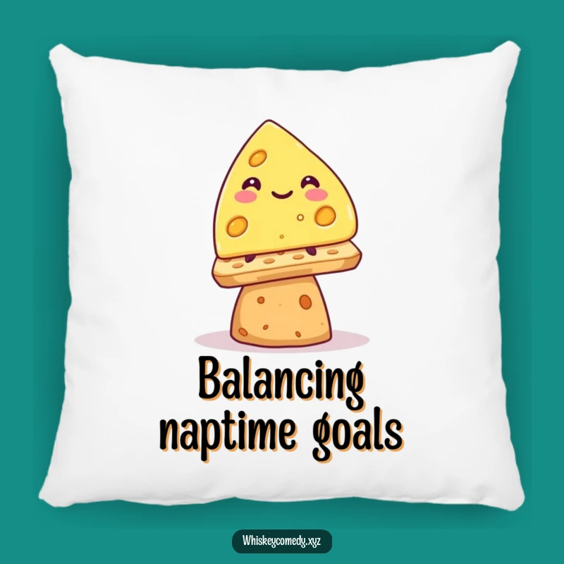 Funny Cheese Wedge Pillow: Cuddle Up with Precarious Smiles
