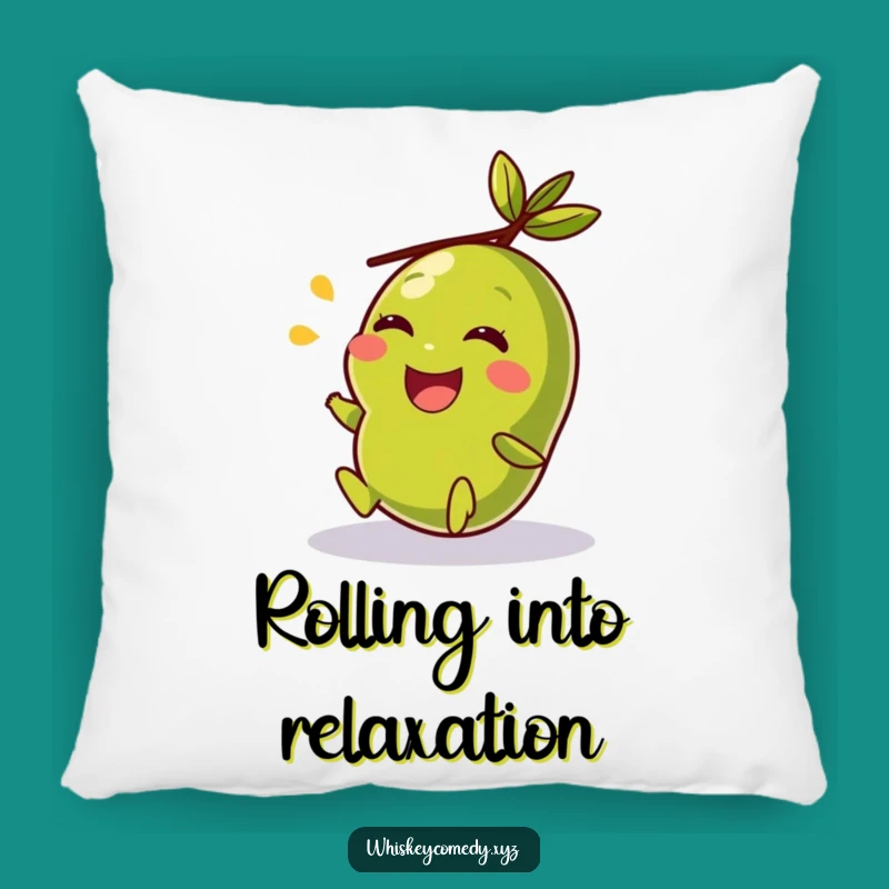 Funny Giggling Olive Rolling Pillow - Comfy Hilarious Gift for Couch Cuddles