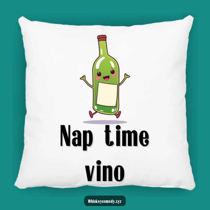 Funny Wine Bottle Pillow: Cozy Happy Skip, The Ultimate Funny Gift!