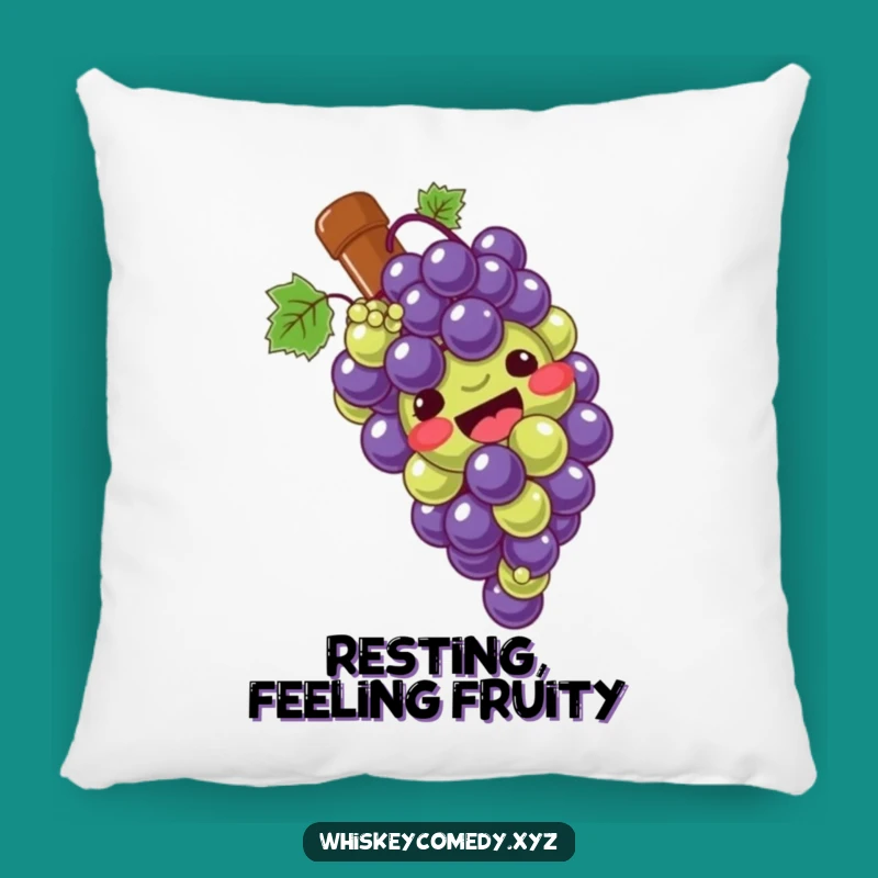 Cozy Funny Grape Slide Pillow: Cuddle Up with Giggling Grapes, Adorable Humorous Gift