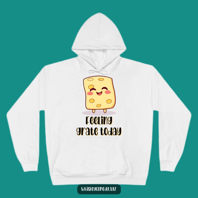 Funny Cheese Hoodie: Cozy Giggling Spin Design, Ultimate Funny Gift