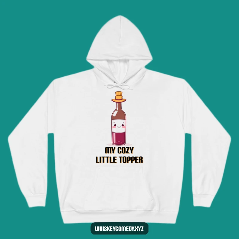 Cozy Funny Wine Hat Hoodie: Warm Comfort with a Stylish Bottle, Perfect Humorous Gift