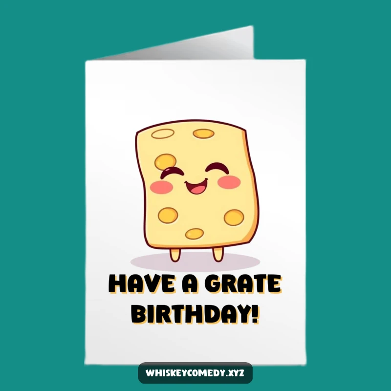 Free Printable Cheese Birthday Card: Funny Giggling Spin Downloadable Gift!