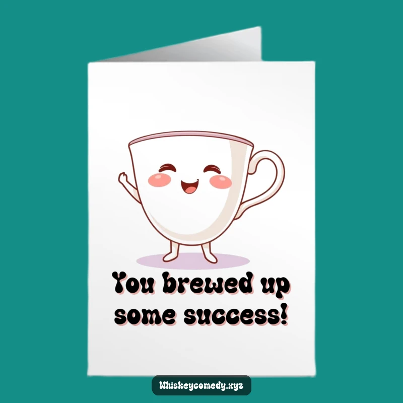 Free Printable Teacup Jig Card: Celebrate Wins with a Dancing Teacup Downloadable