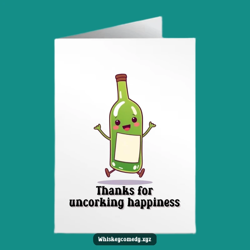 Free Printable Wine Thank You Card: Funny Skip Download!