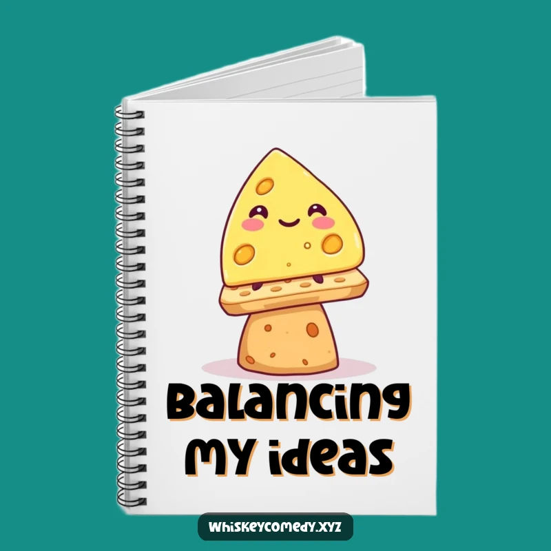 Funny Cheese Wedge Notebook: Jot Down Ideas with a Smile