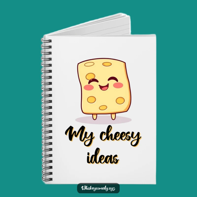 Funny Cheese Notebook: Spin Your Thoughts, Perfect Funny Gift!