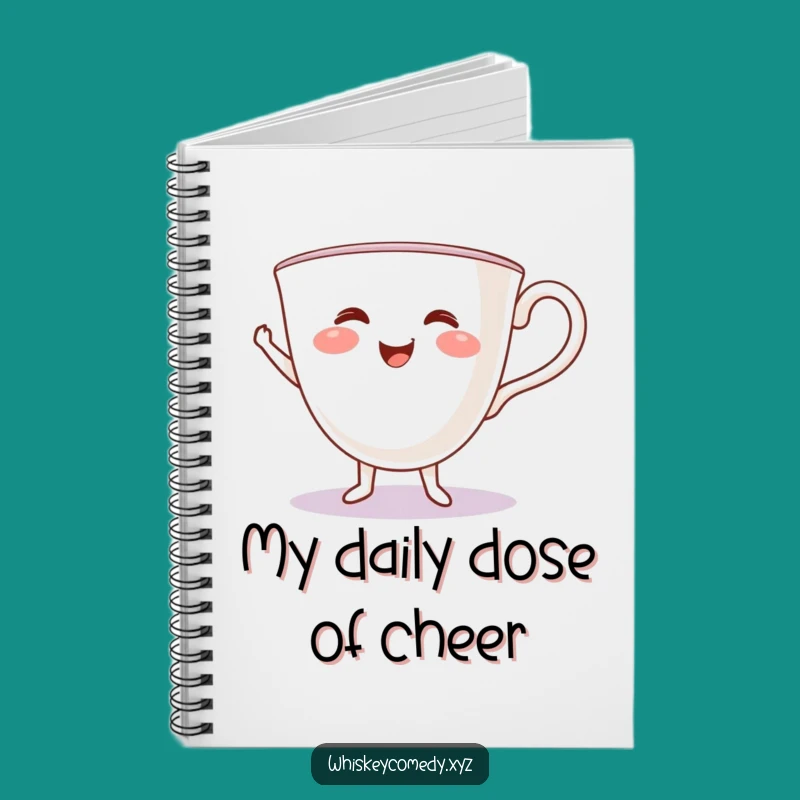 Funny Teacup Jig Notebook: Jot Down Ideas with a Dancing Cup, Creative Humorous Gift