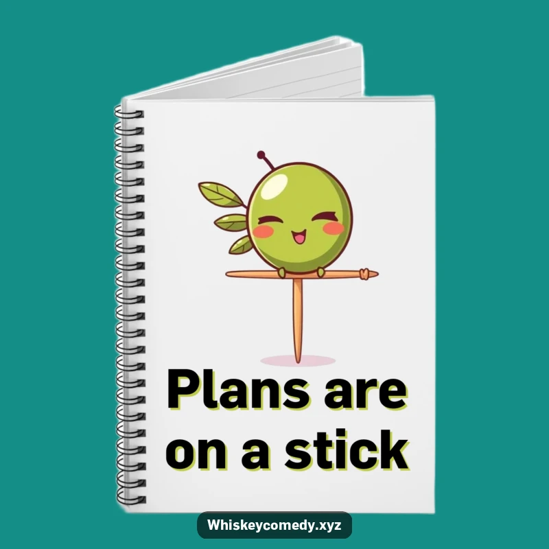 Funny Olive Wink Notebook: Jot Down Ideas with a Winking Olive, Creative Humorous Gift