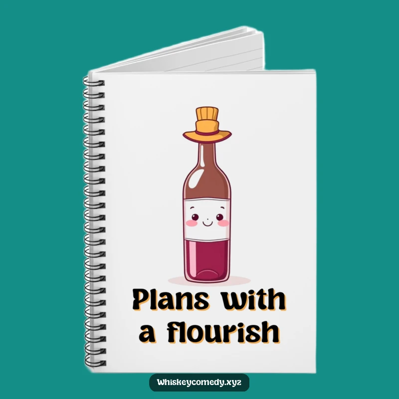 Funny Wine Hat Notebook: Sip Your Thoughts, a Bottle's Style, Creative Humorous Gift