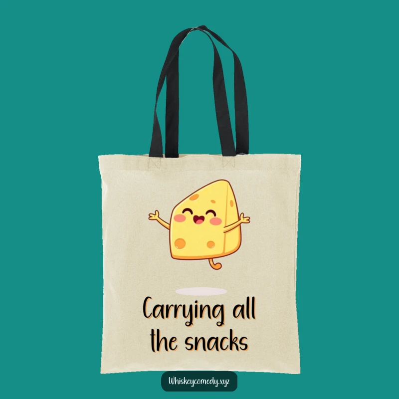 Funny Cheese Jump Tote Bag: Carry Your Snacks in Style, Chic Humorous Gift