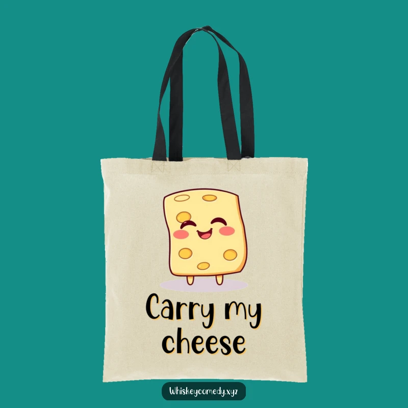Funny Cheese Tote Bag: Spin with Giggles, Great Funny Gift