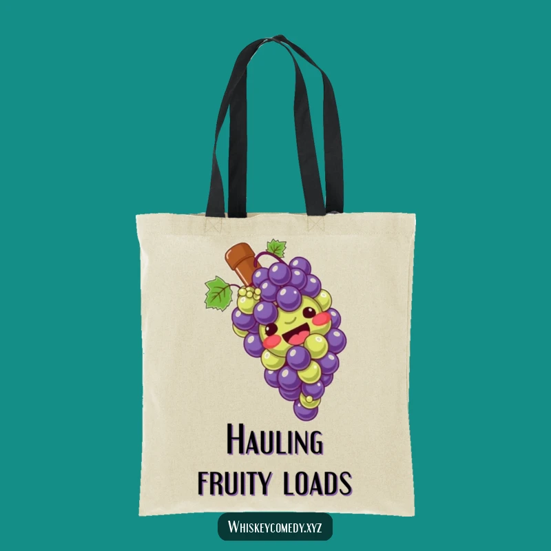 Funny Grape Slide Tote Bag: Carry Your Fun, a Giggling Bunch, Chic Humorous Gift